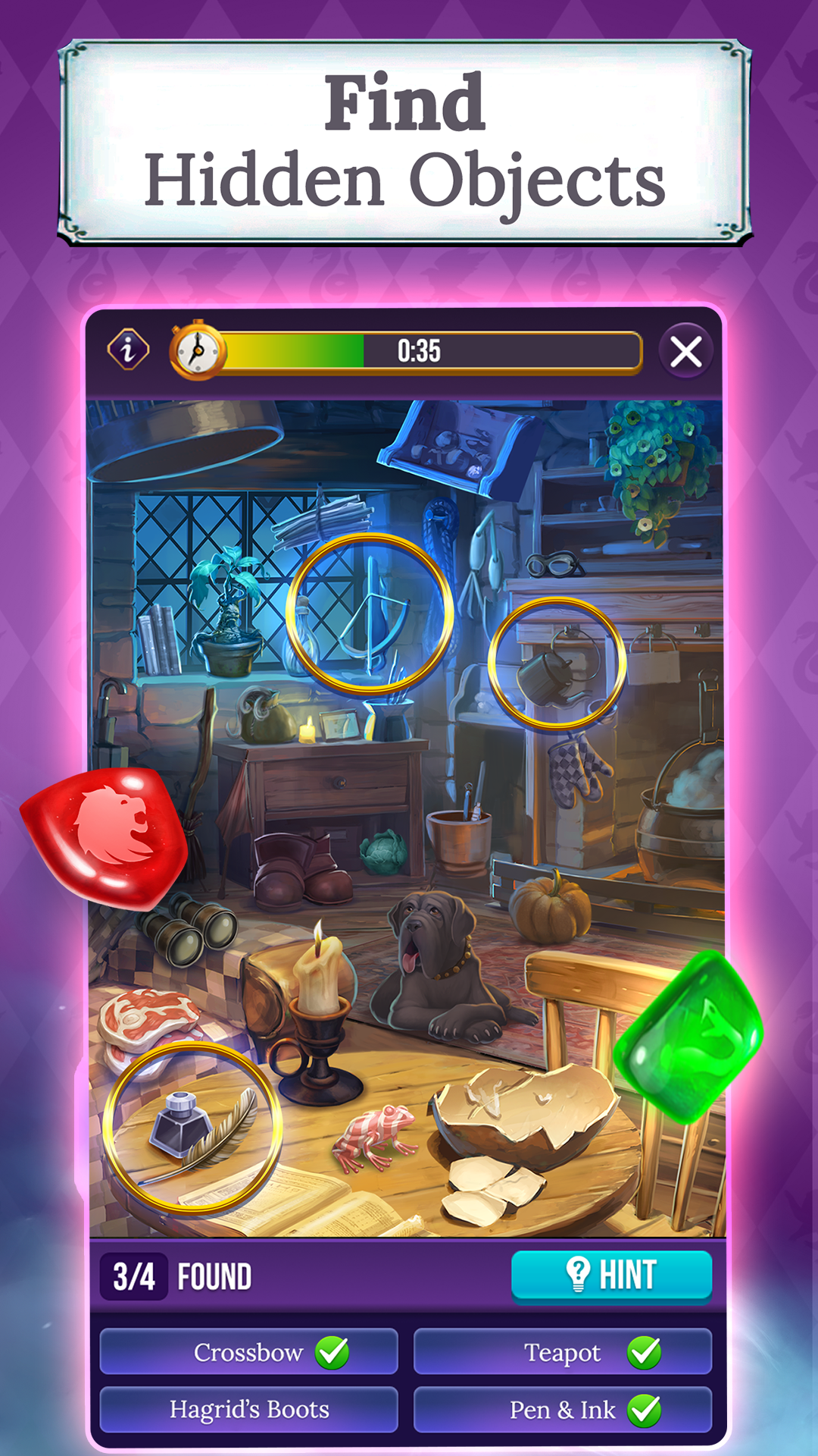 اسکرین شات 1 بازی Harry Potter: Puzzles & Spells