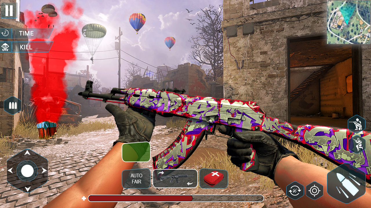اسکرین شات 1 برنامه Survival fire battleground