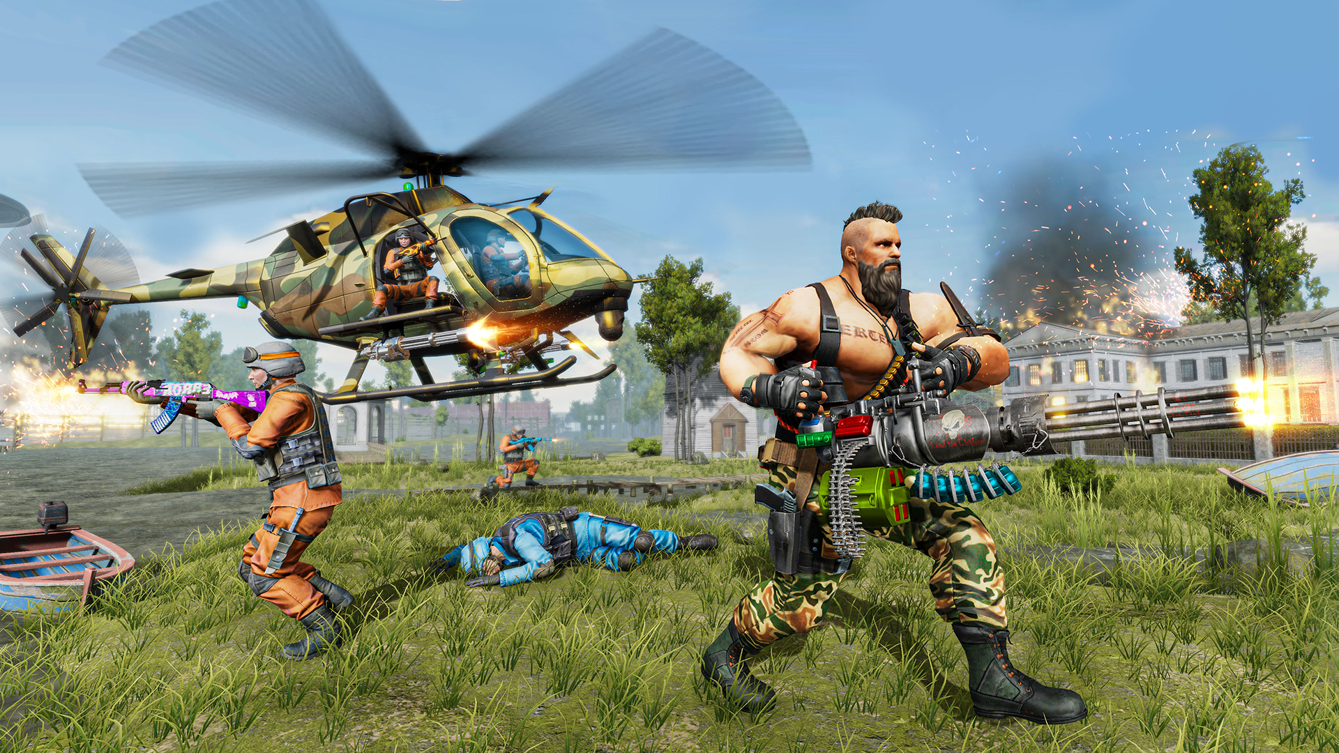 اسکرین شات 4 برنامه Survival fire battleground