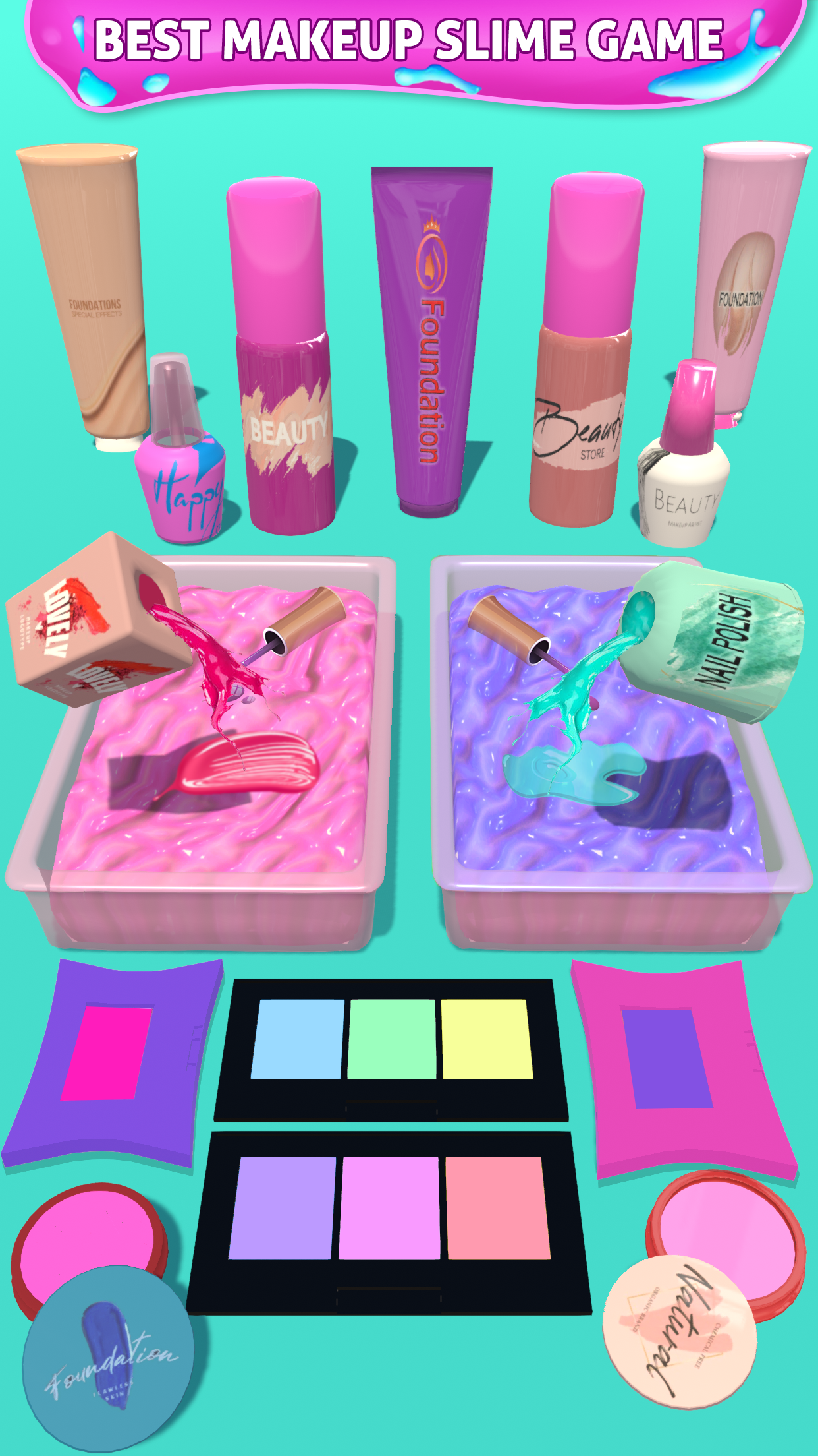 اسکرین شات 4 بازی Makeup Slime Simulator: ASMR