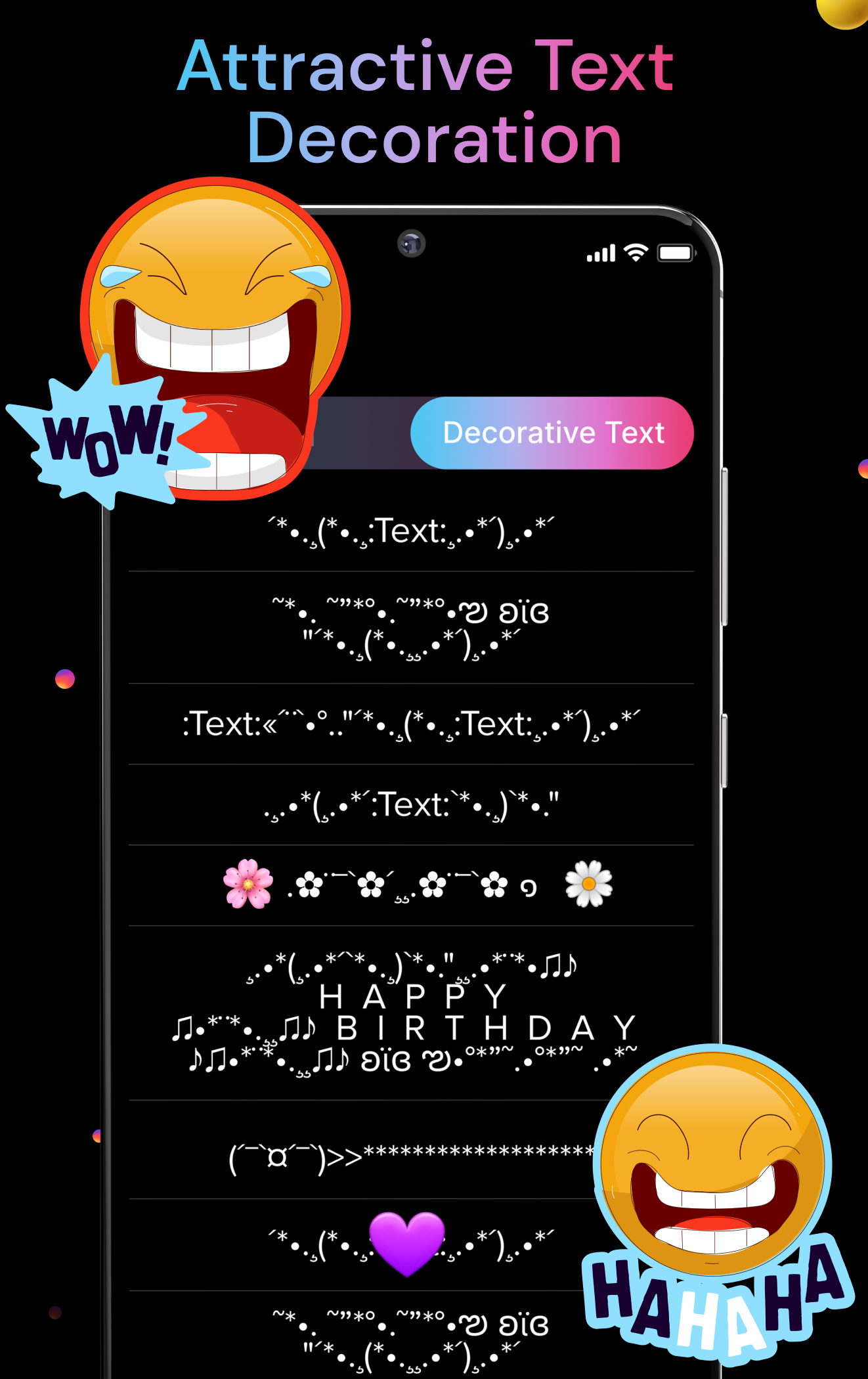 اسکرین شات 5 برنامه Fonts: Emojis, Symbols