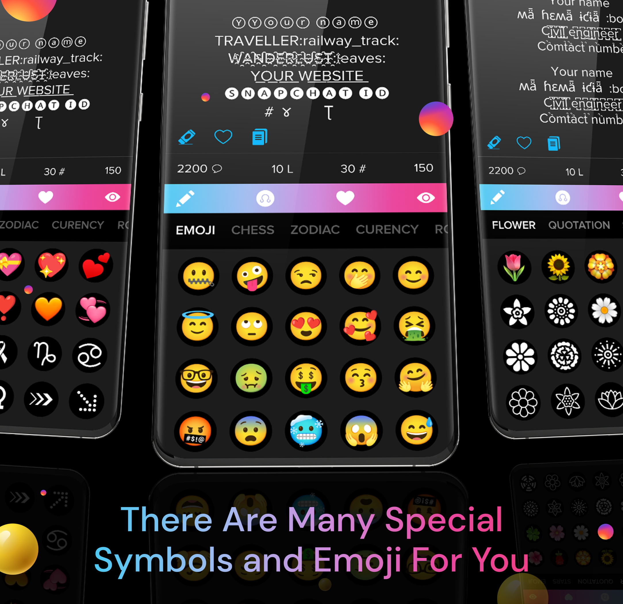 اسکرین شات 6 برنامه Fonts: Emojis, Symbols