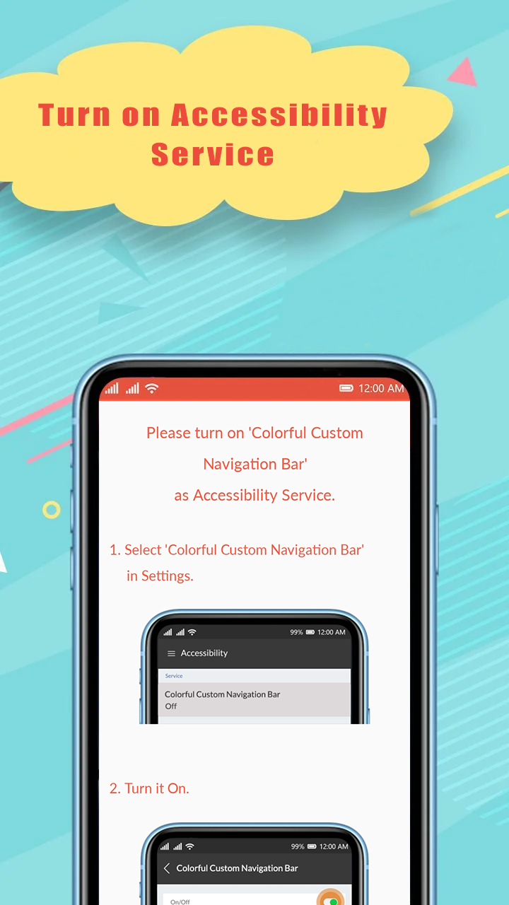 اسکرین شات 5 برنامه Colorful Custom Navigation Bar