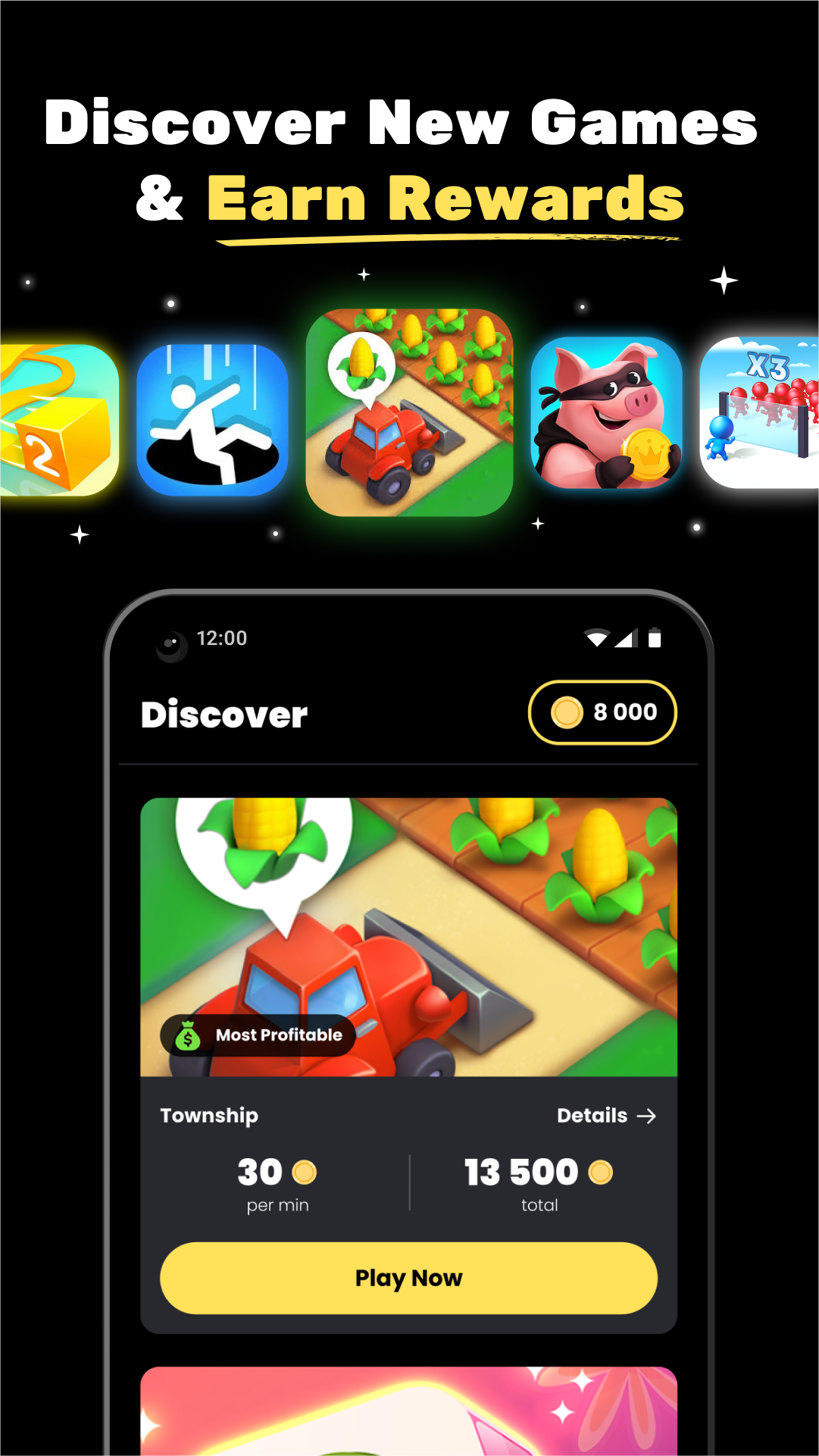 اسکرین شات 1 برنامه Coin Pop: Games & Rewards