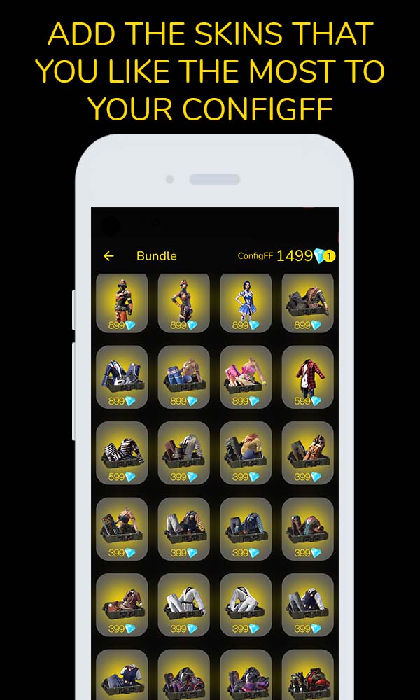 اسکرین شات 2 برنامه ConfigFF PRO - skins & diamond