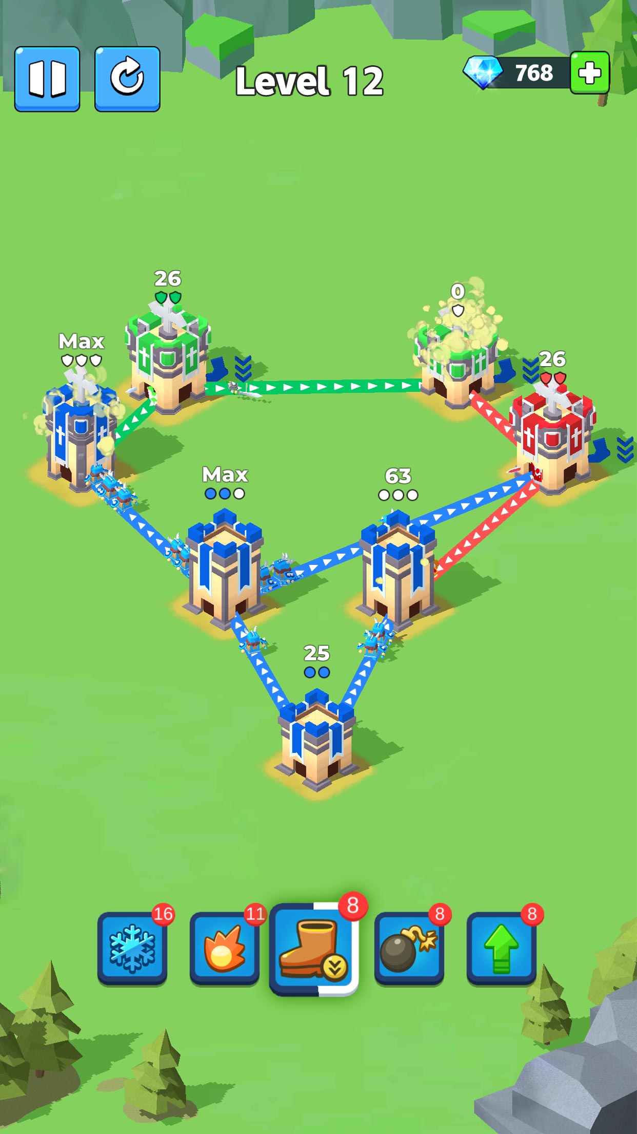 اسکرین شات 1 بازی Conquer the Tower 2: War Games