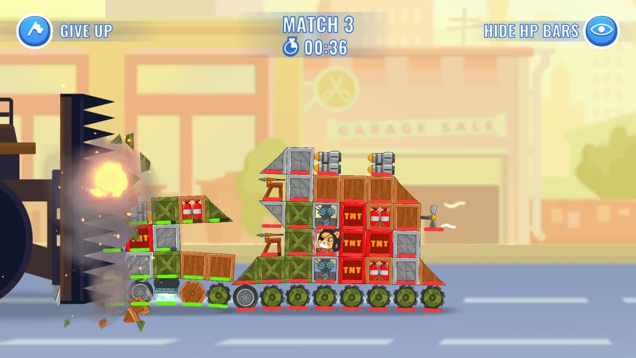 اسکرین شات 4 بازی Boom-Boom Cars: Craft & Fight!