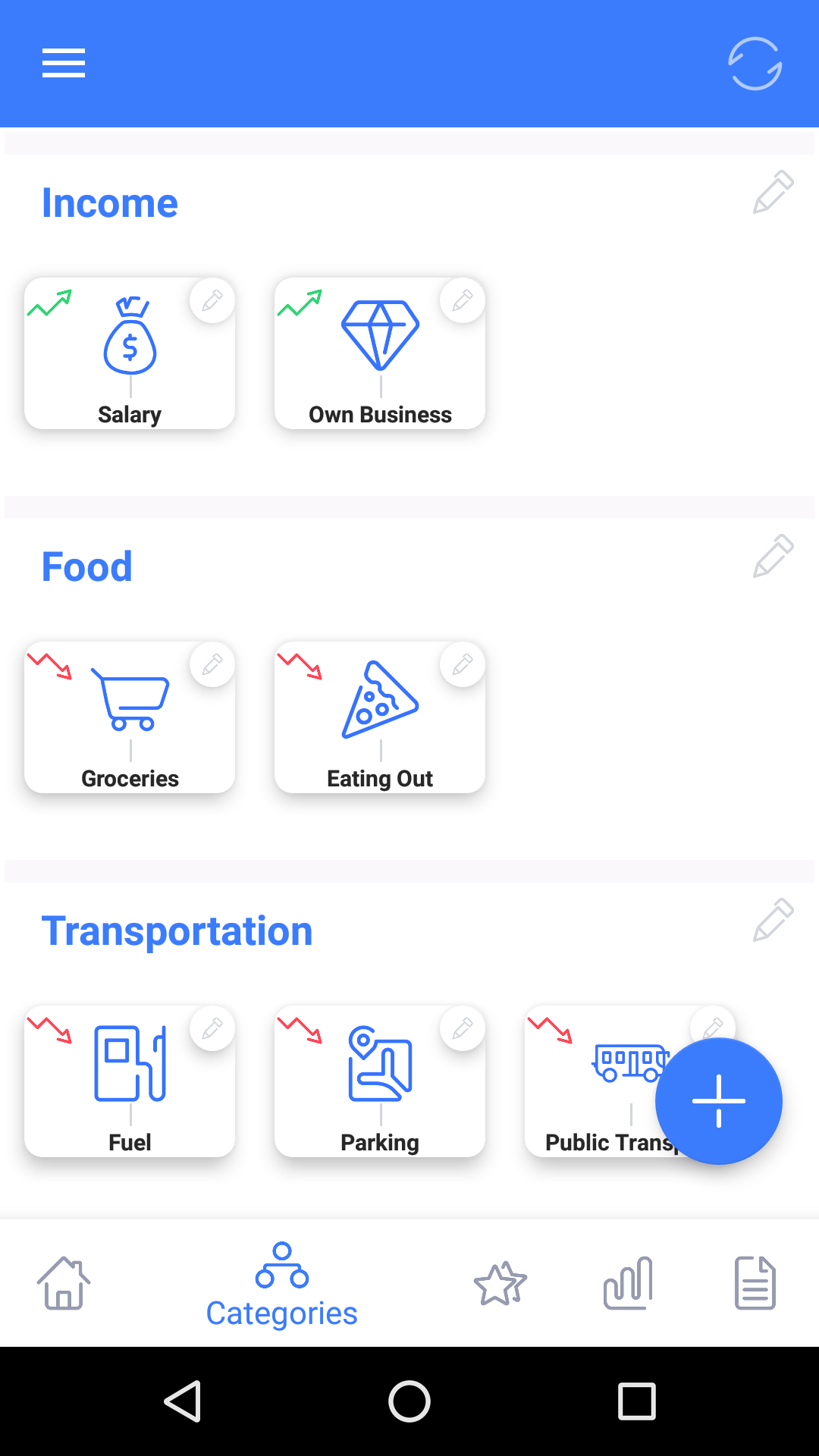 اسکرین شات 1 برنامه Xərclərim - Expense Manager