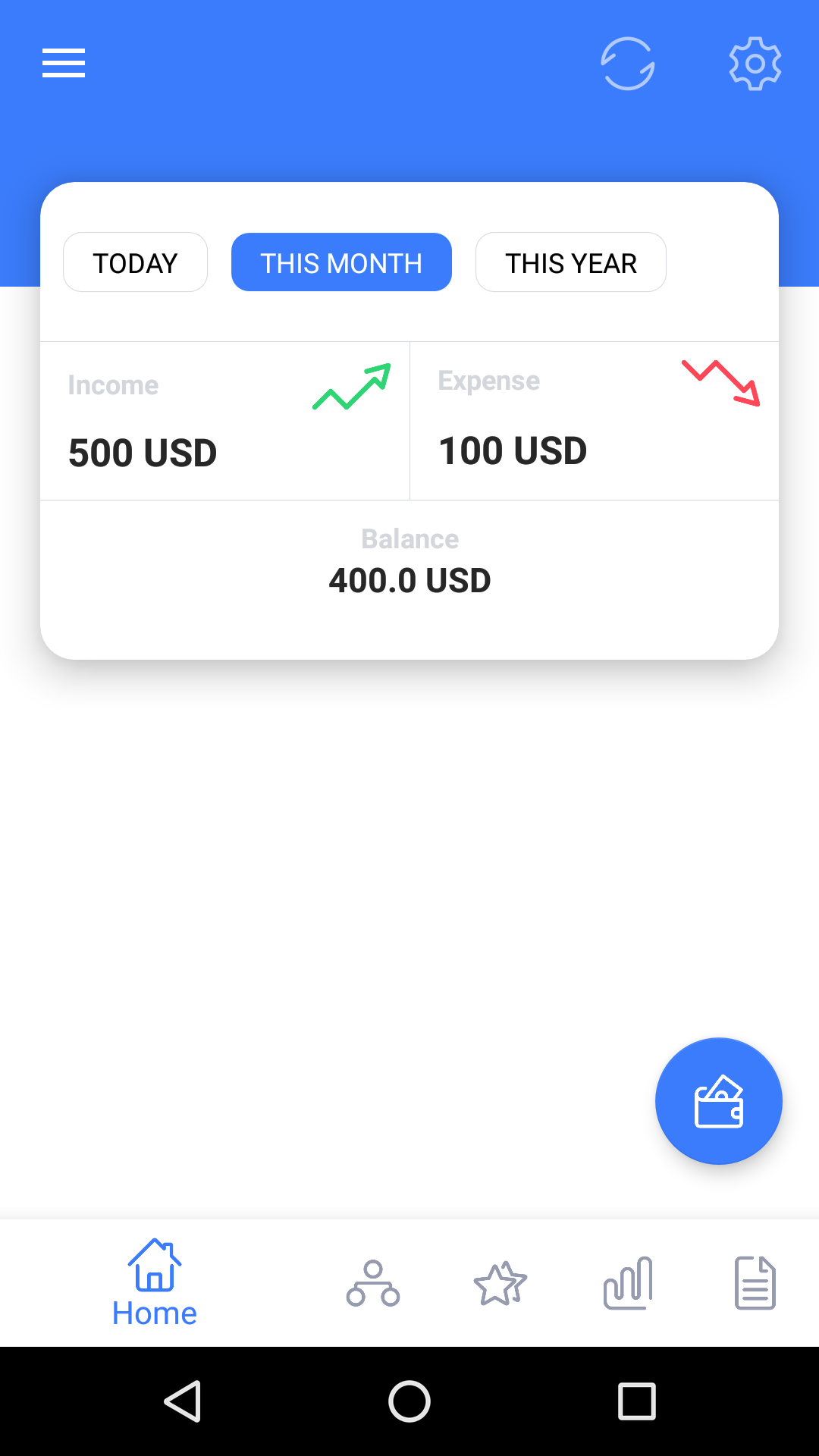 اسکرین شات 2 برنامه Xərclərim - Expense Manager