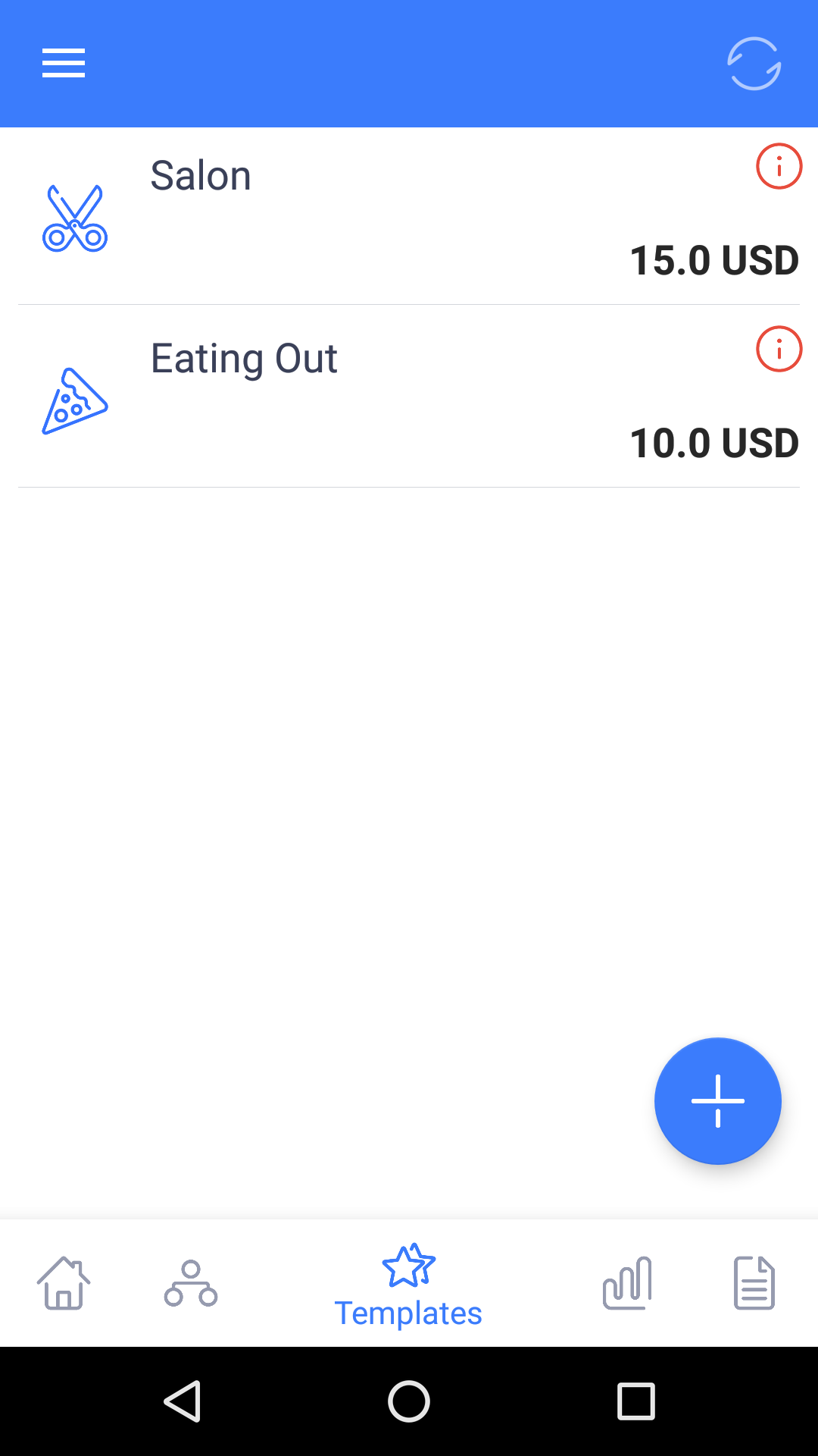 اسکرین شات 3 برنامه Xərclərim - Expense Manager
