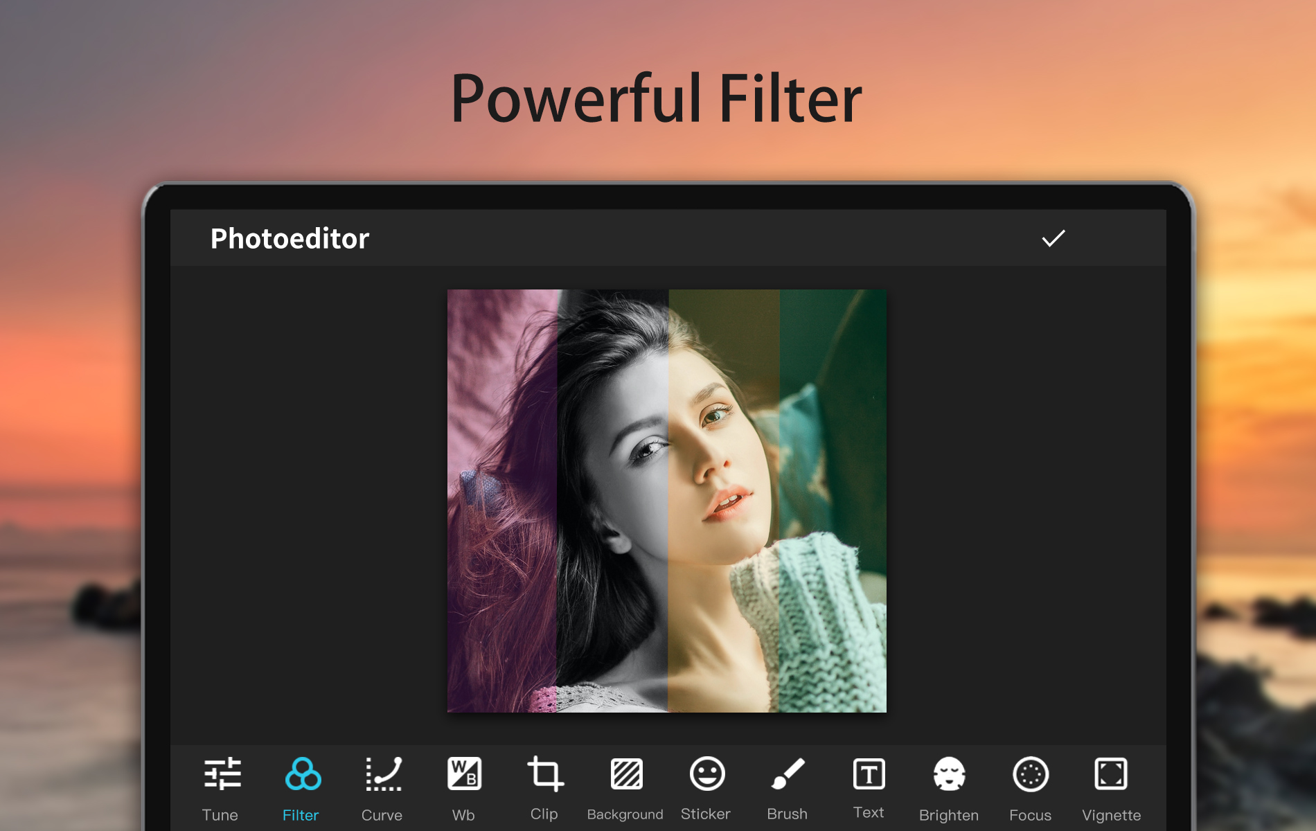 اسکرین شات 1 برنامه Photo Editor Pro