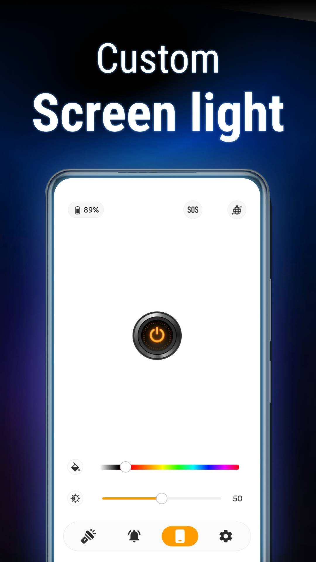 اسکرین شات 7 برنامه Flashlight & Flash Alert