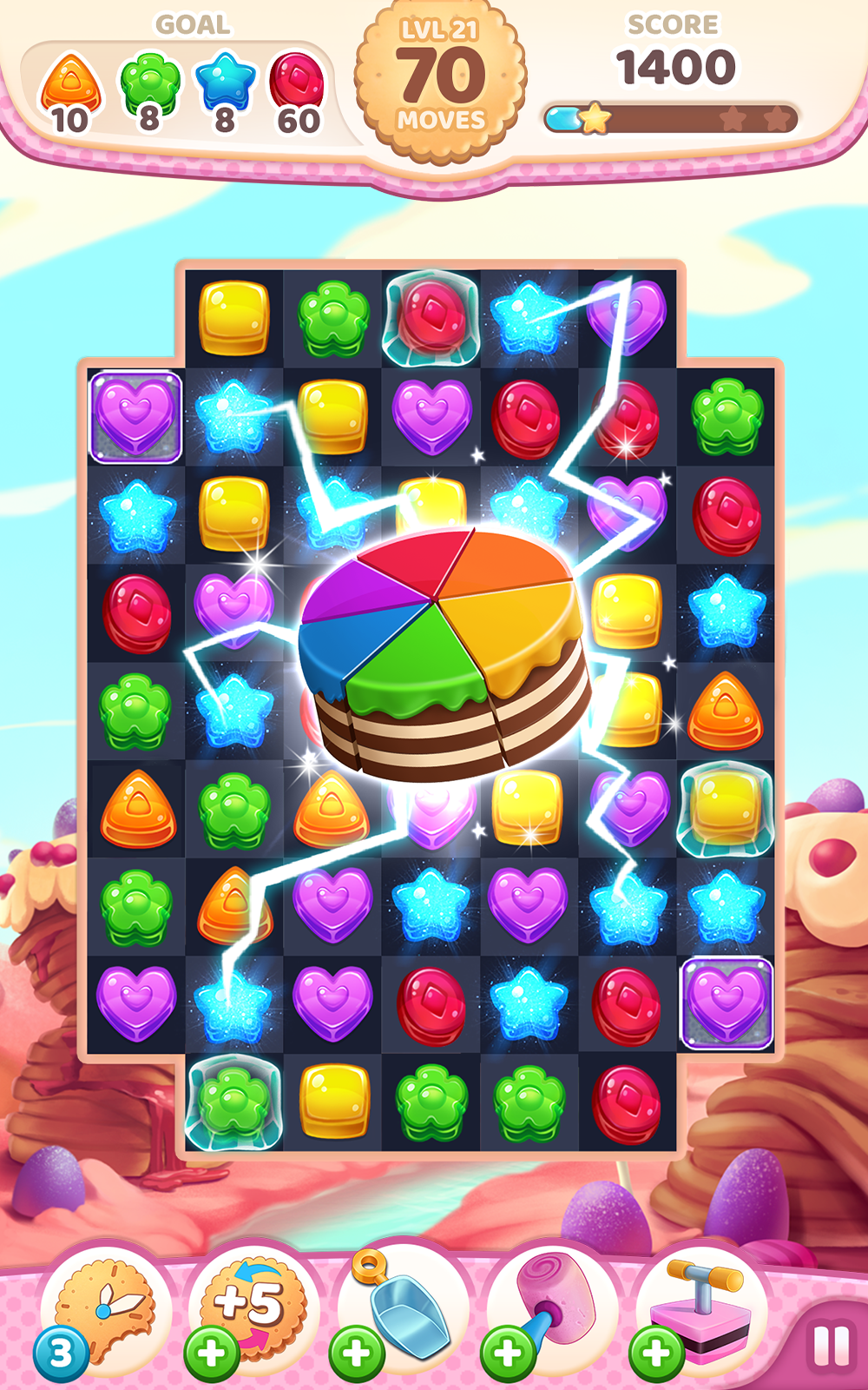 اسکرین شات 1 بازی Cookie Rush Match 3
