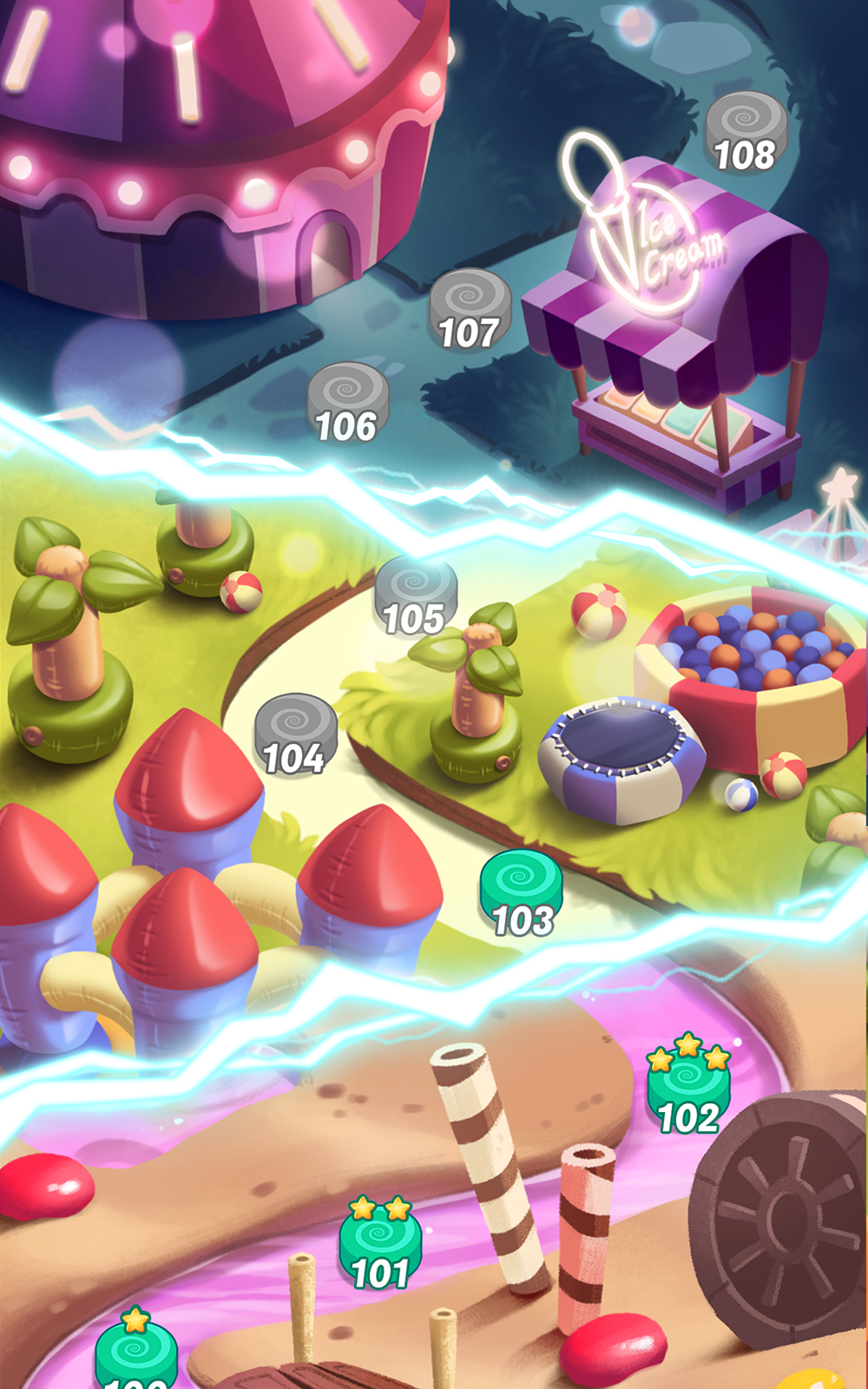 اسکرین شات 4 بازی Cookie Rush Match 3