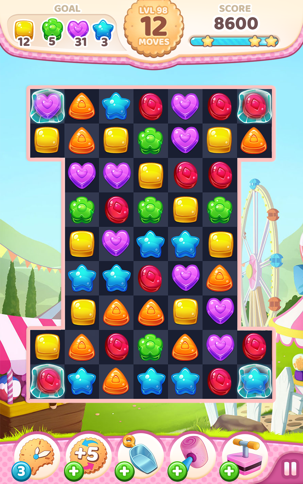 اسکرین شات 5 بازی Cookie Rush Match 3