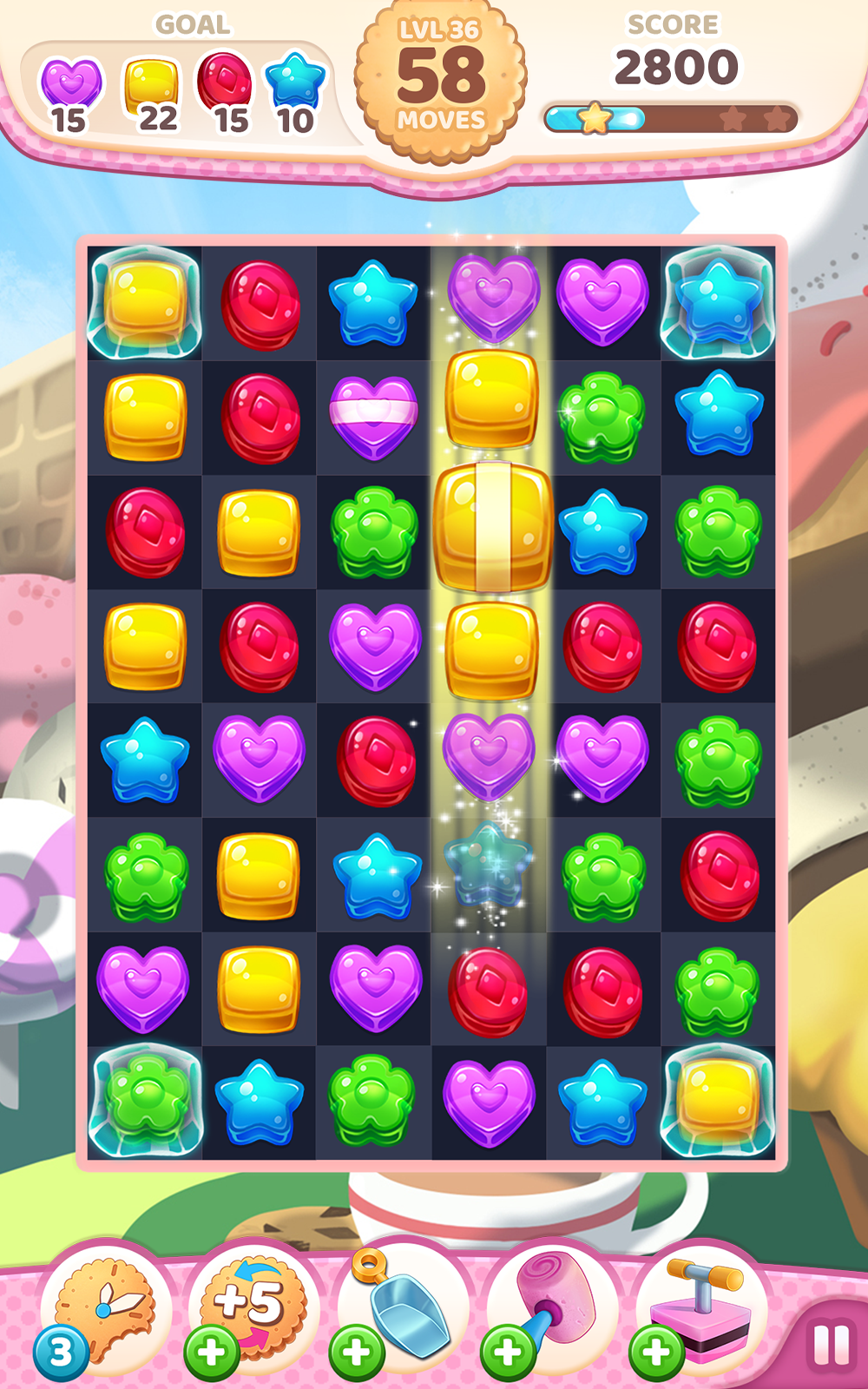 اسکرین شات 2 بازی Cookie Rush Match 3