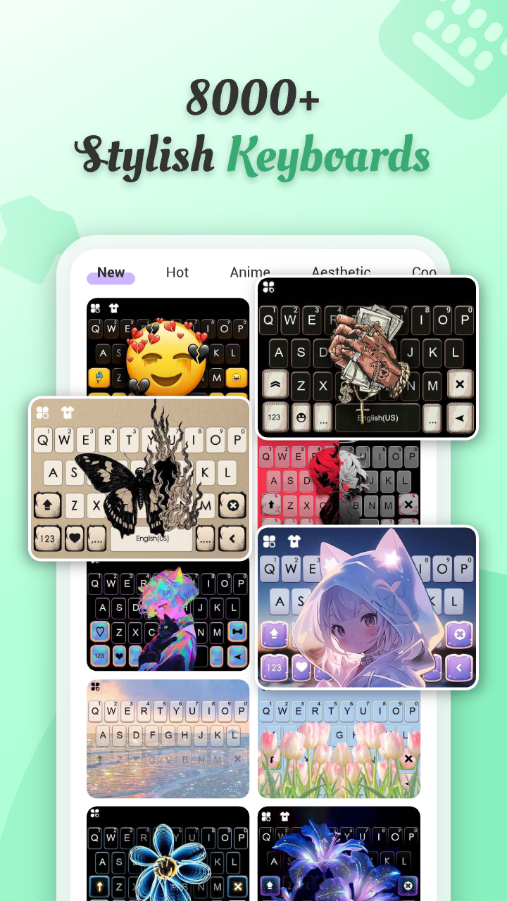 اسکرین شات 4 برنامه Cool Fonts - Keyboard & Themes