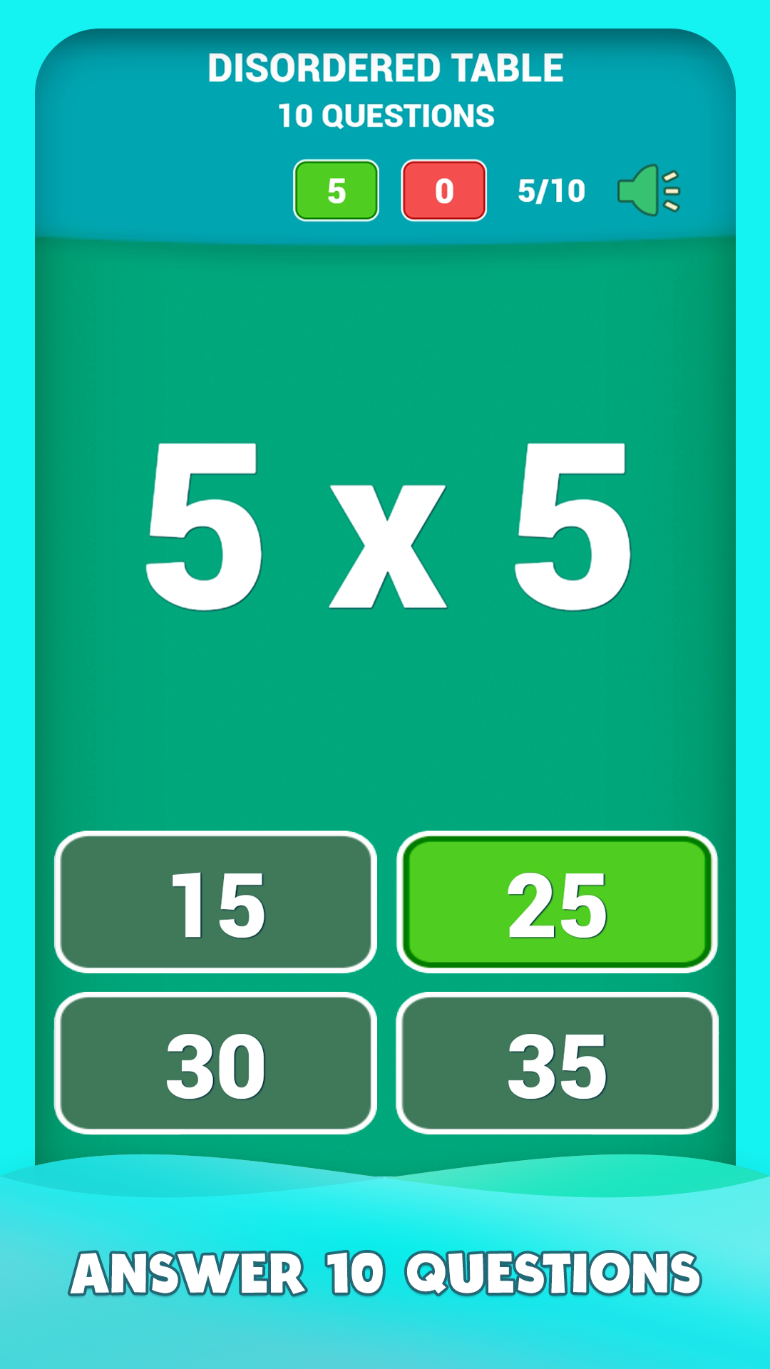 اسکرین شات 4 برنامه Multiplication tables games