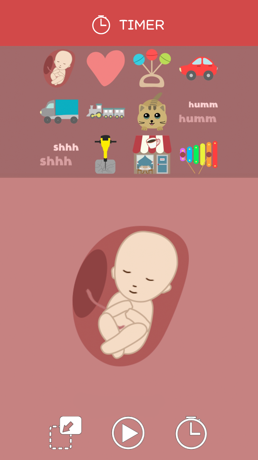 اسکرین شات 2 برنامه Baby sleep sounds - lullaby