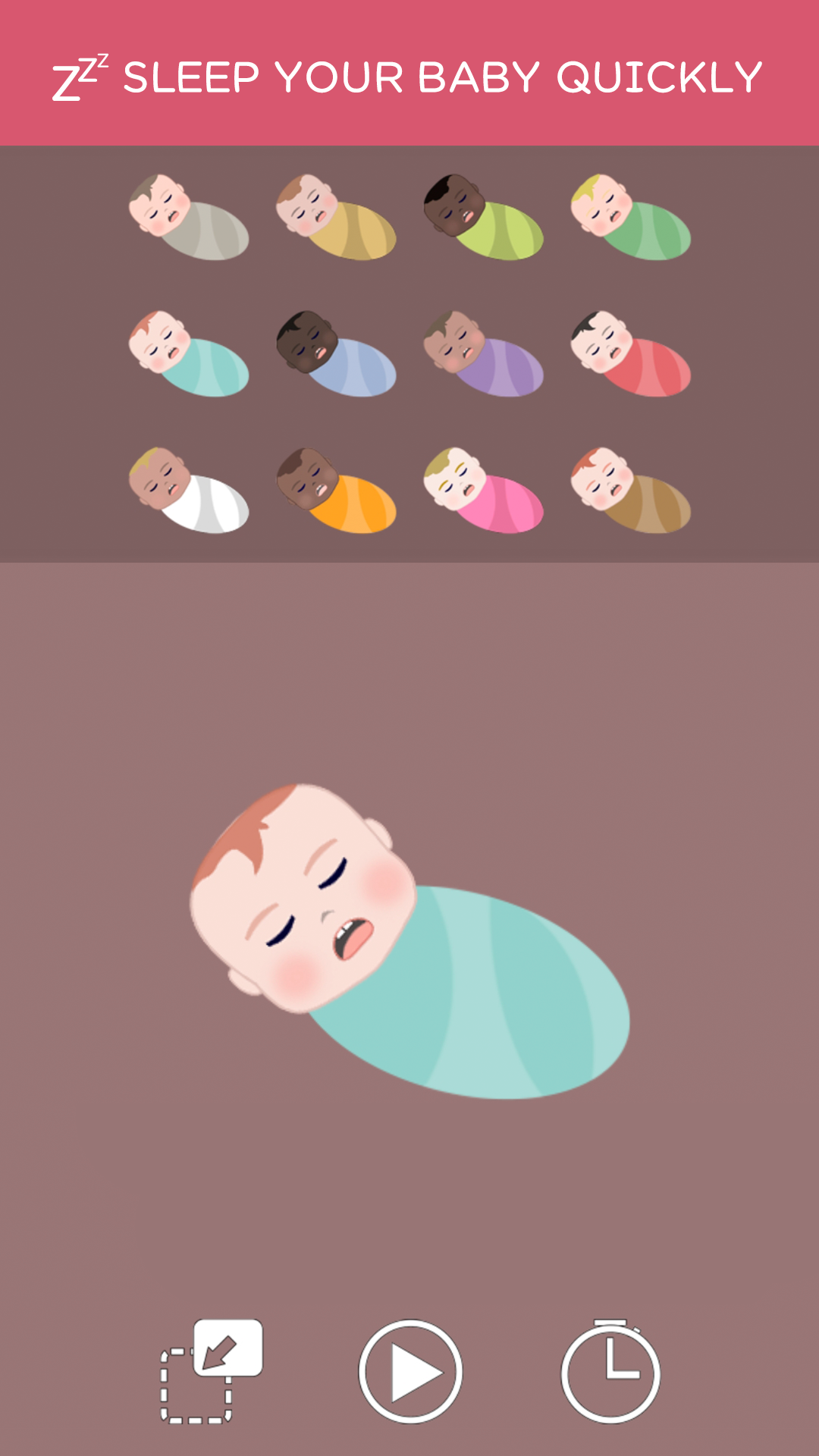 اسکرین شات 5 برنامه Baby sleep sounds - lullaby