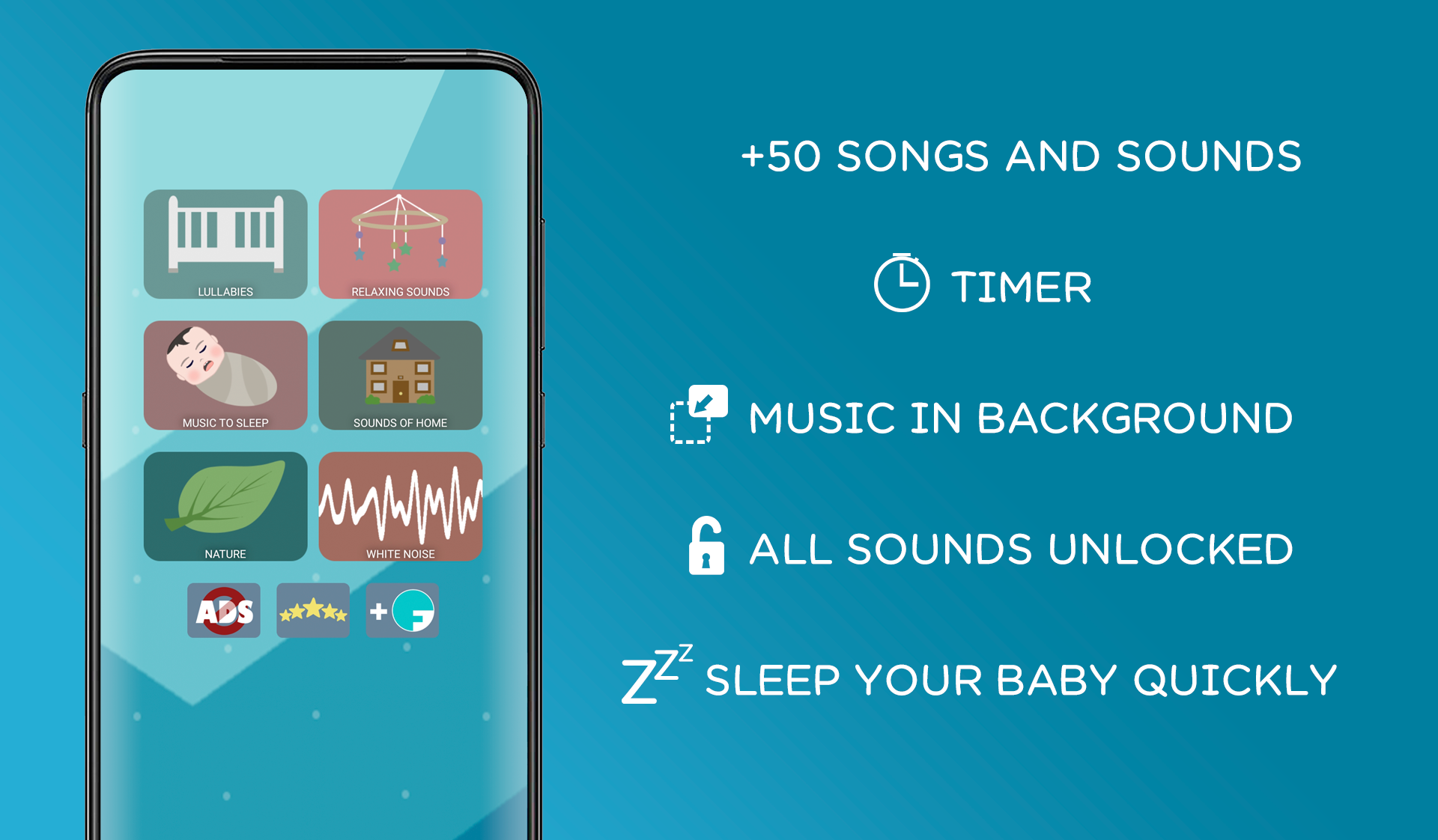 اسکرین شات 6 برنامه Baby sleep sounds - lullaby