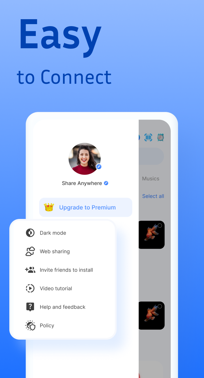 اسکرین شات 6 برنامه Share - File Transfer, Connect