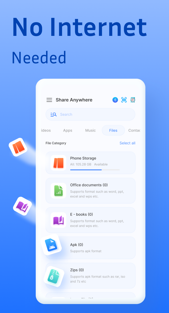 اسکرین شات 3 برنامه Share - File Transfer, Connect