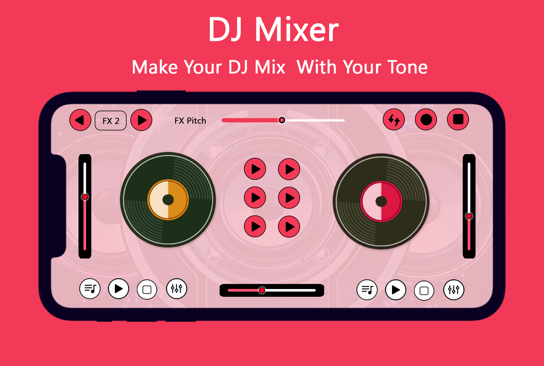 اسکرین شات 3 برنامه DJ  Mixer - Virtual MP3 DJ Mix