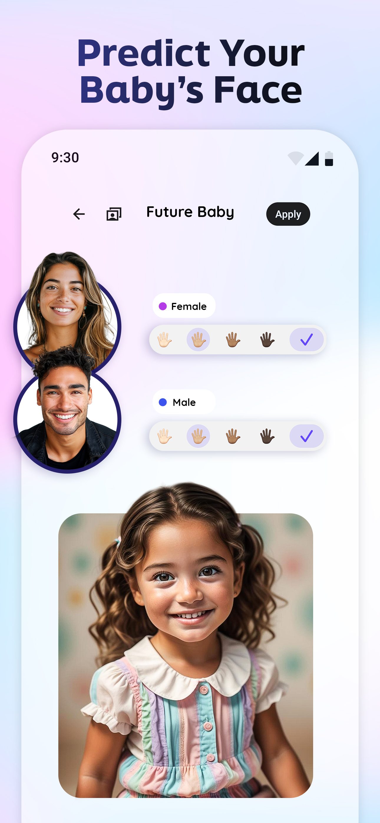 اسکرین شات 7 برنامه Future Baby Generator