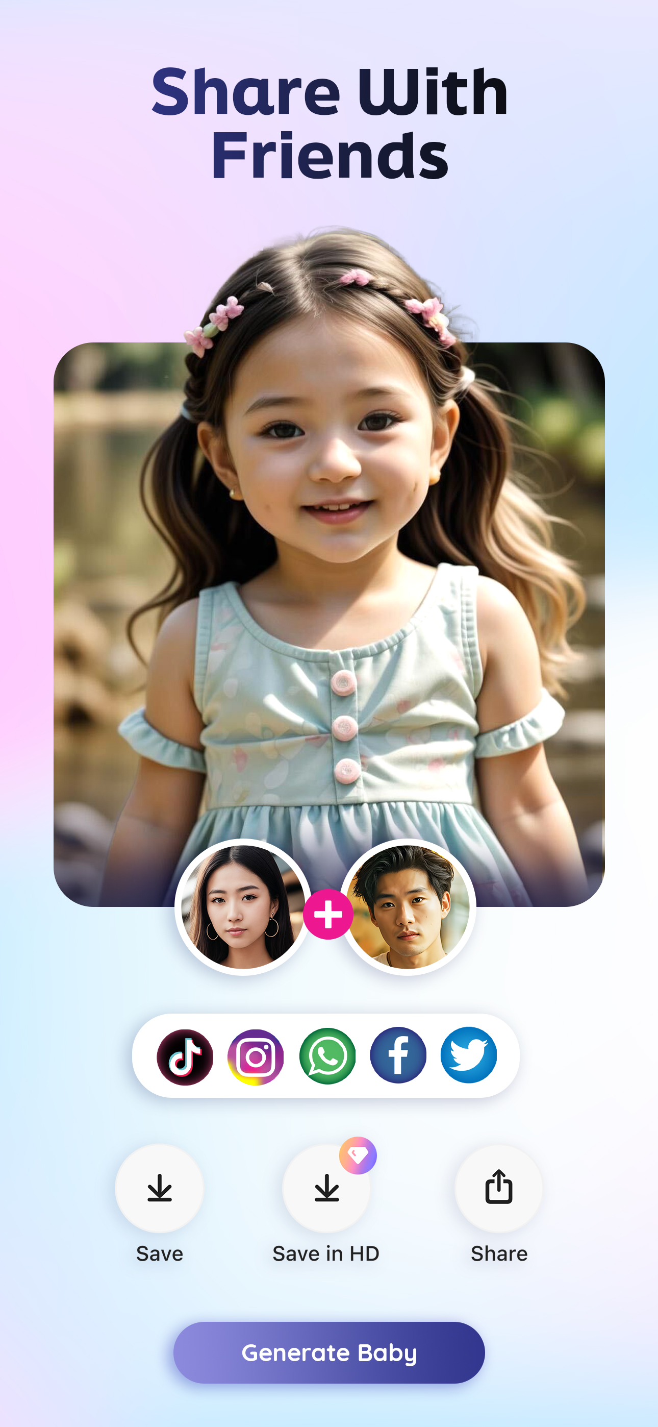 اسکرین شات 8 برنامه Future Baby Generator