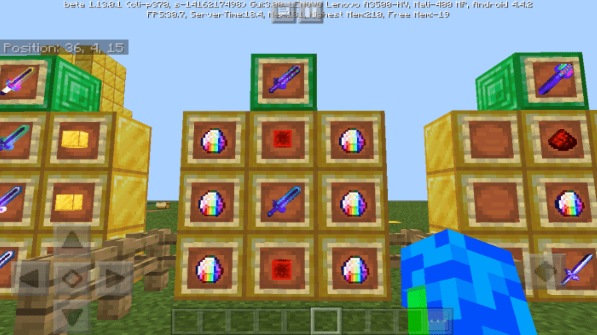 اسکرین شات 2 برنامه Elemental Sword Mod for MCPE