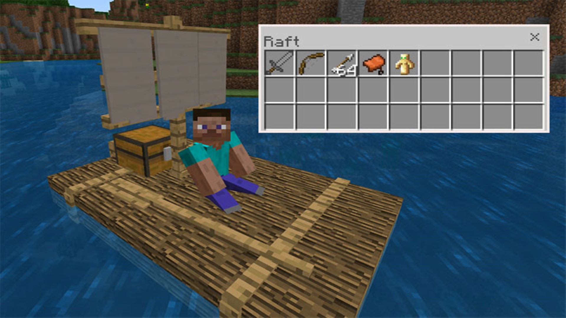 اسکرین شات 1 برنامه RAFT Mod MCPE Map