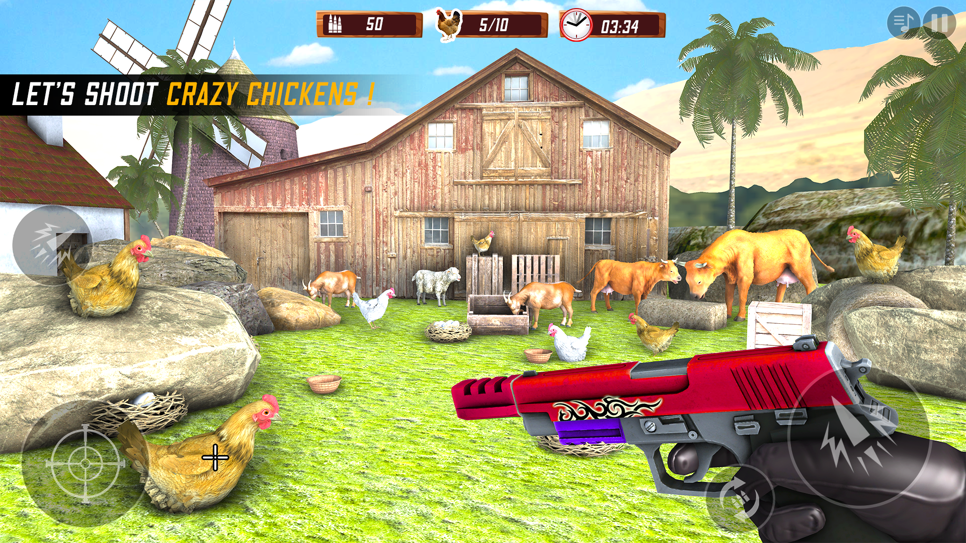 اسکرین شات 4 بازی Chicken Shooting 3D Hunt Games