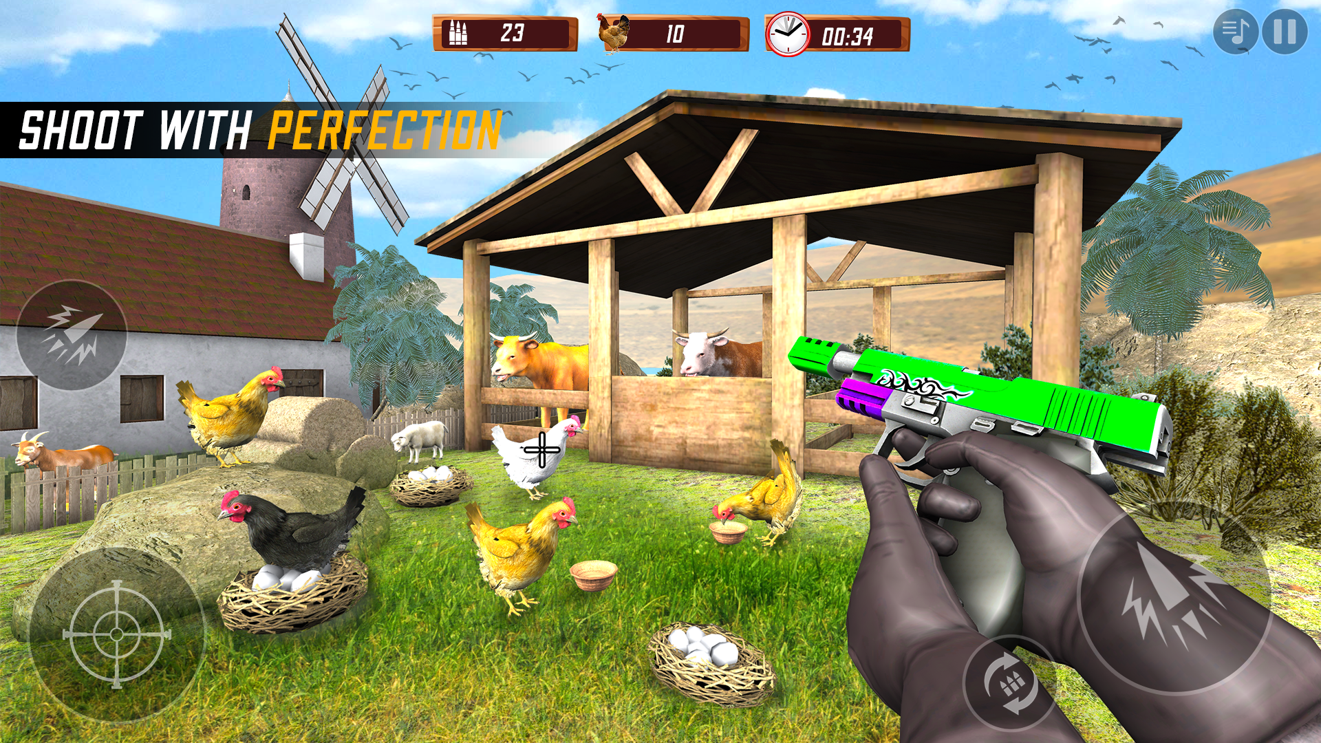 اسکرین شات 1 بازی Chicken Shooting 3D Hunt Games