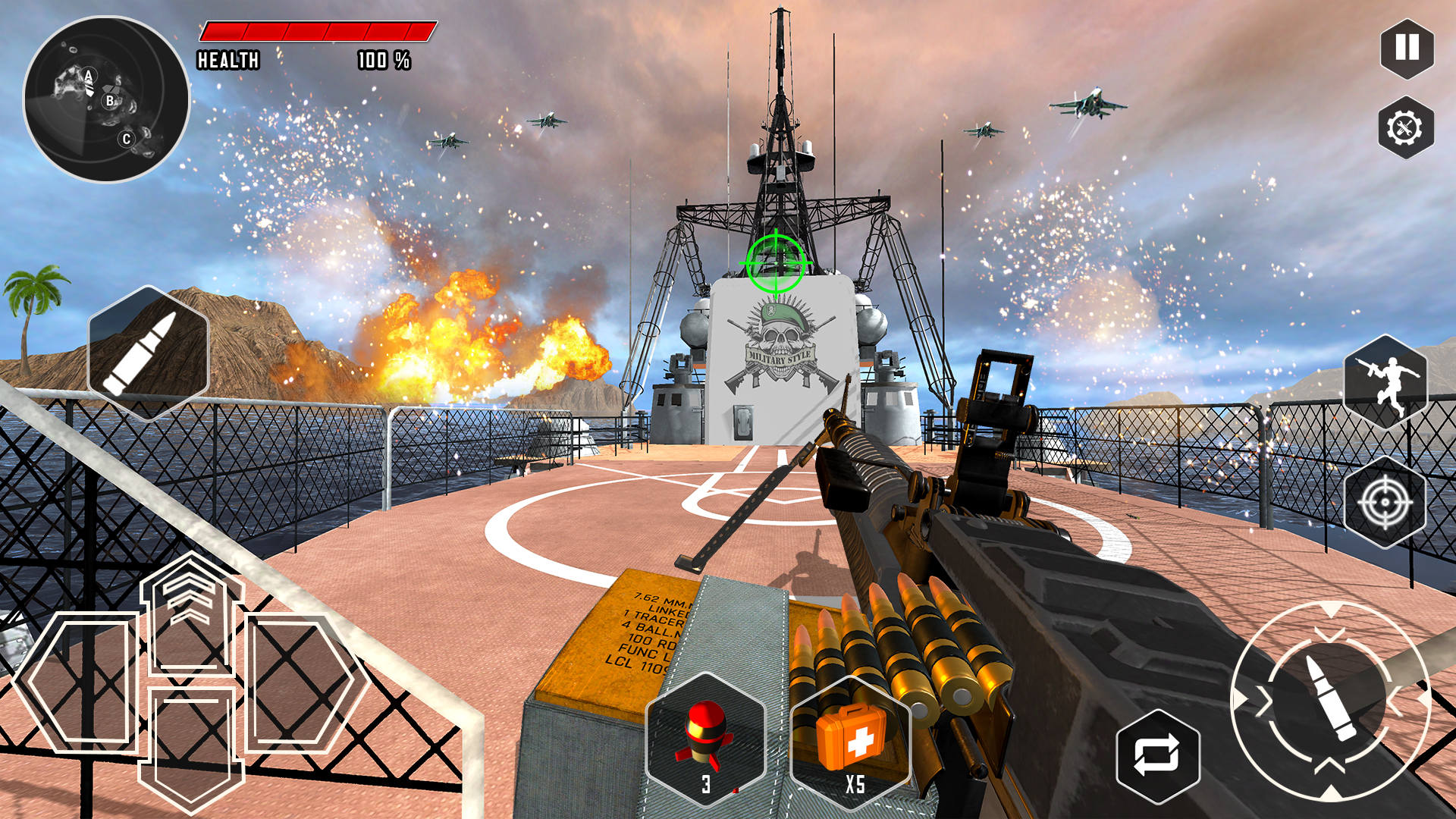 اسکرین شات 3 بازی Warships War Machine Gun Games