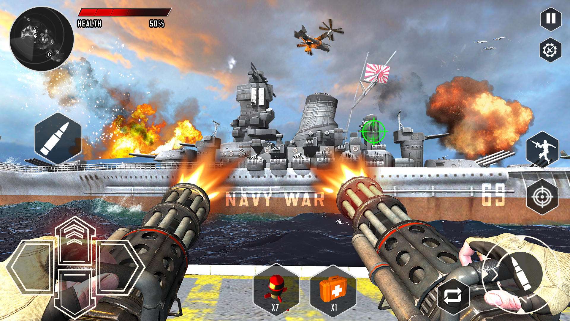 اسکرین شات 1 بازی Warships War Machine Gun Games