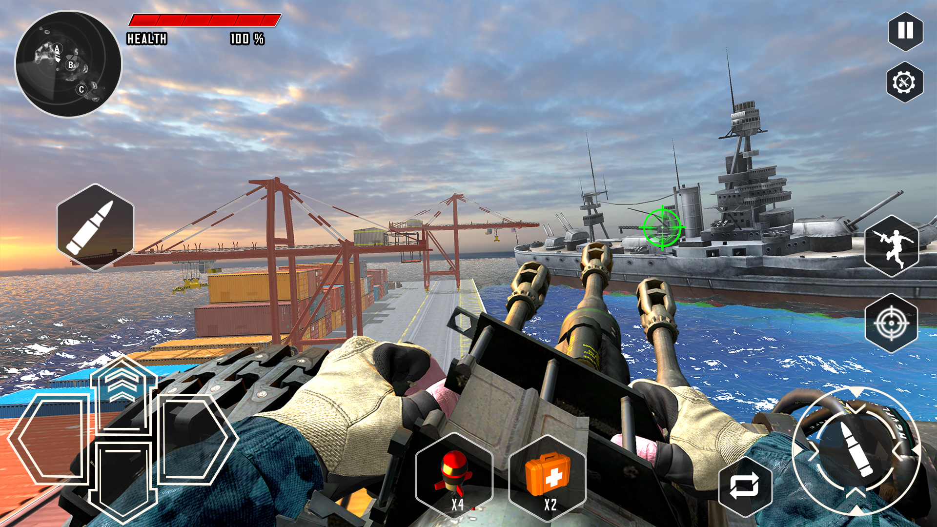 اسکرین شات 2 بازی Warships War Machine Gun Games