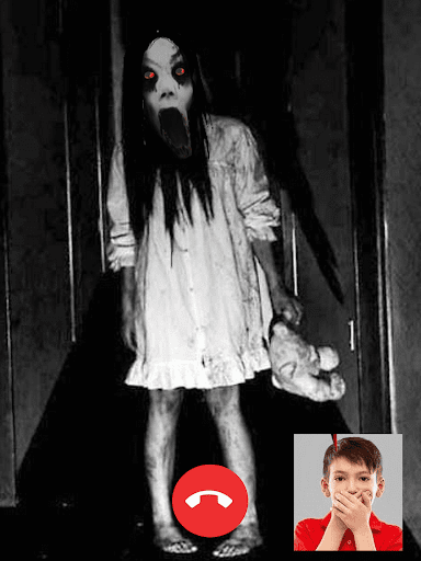 اسکرین شات 5 برنامه Creepy Video Call from Slender Ghost Horror Prank