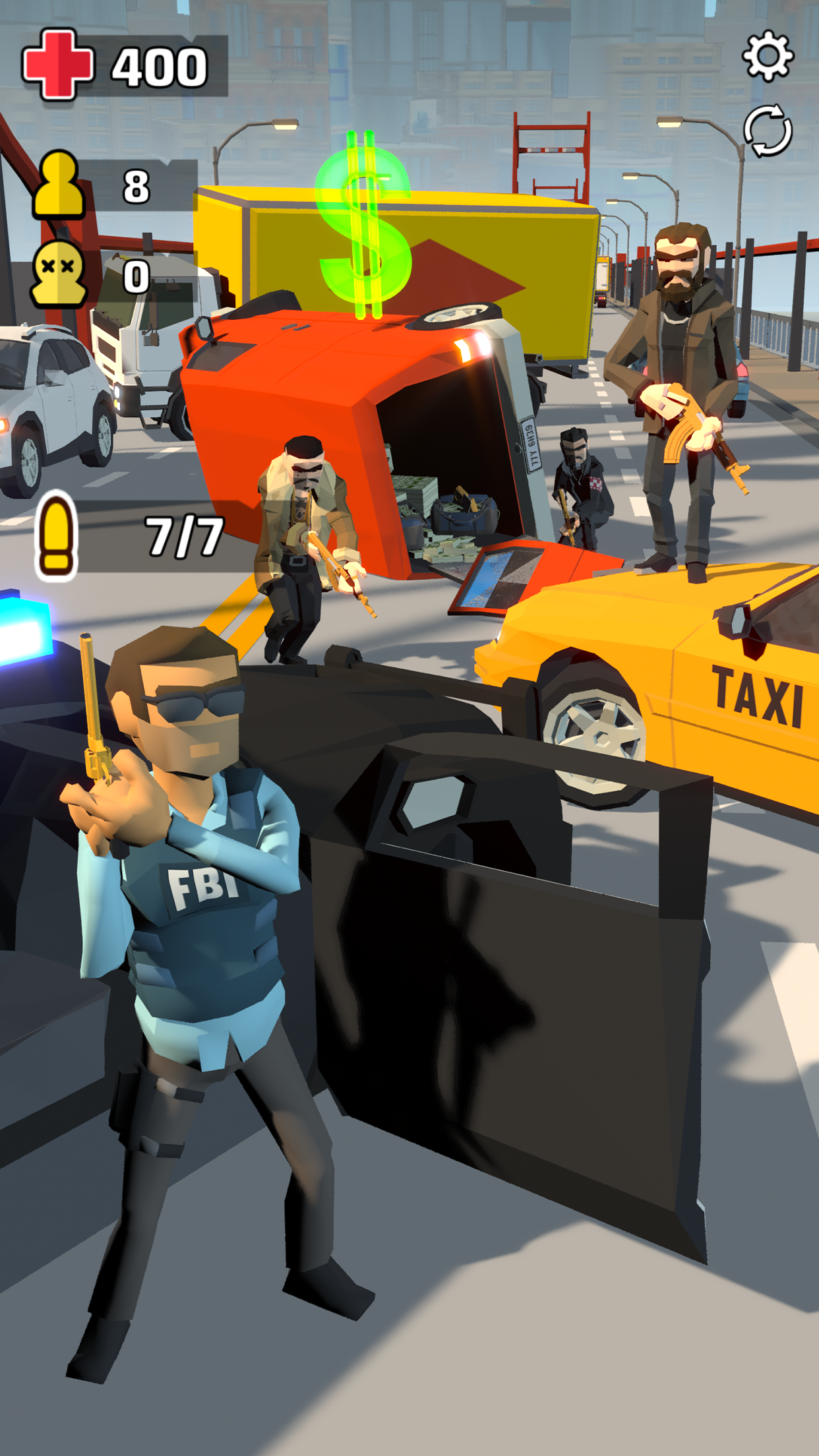 اسکرین شات 5 بازی Crime City: Bank Robbery