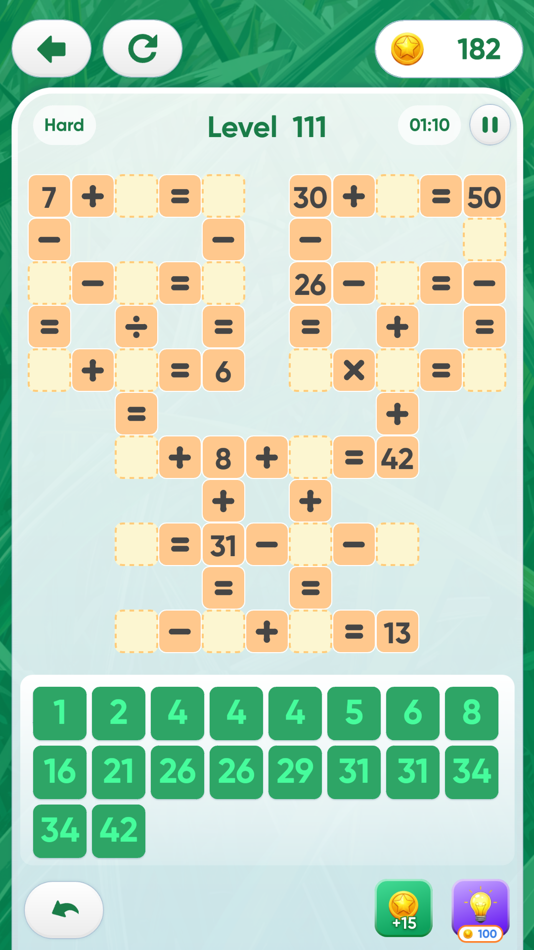 اسکرین شات 6 بازی Math Cross - Crossword Puzzle