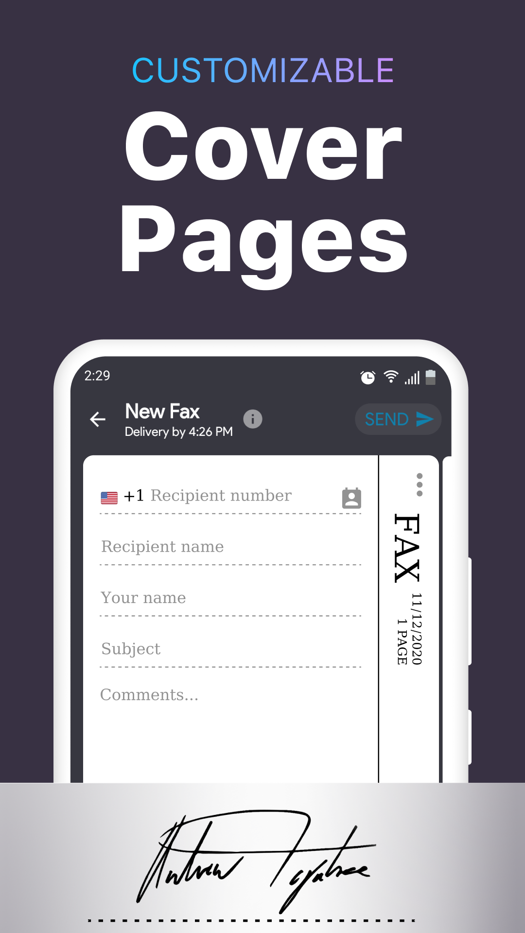اسکرین شات 4 برنامه iFax - Send & receive fax app