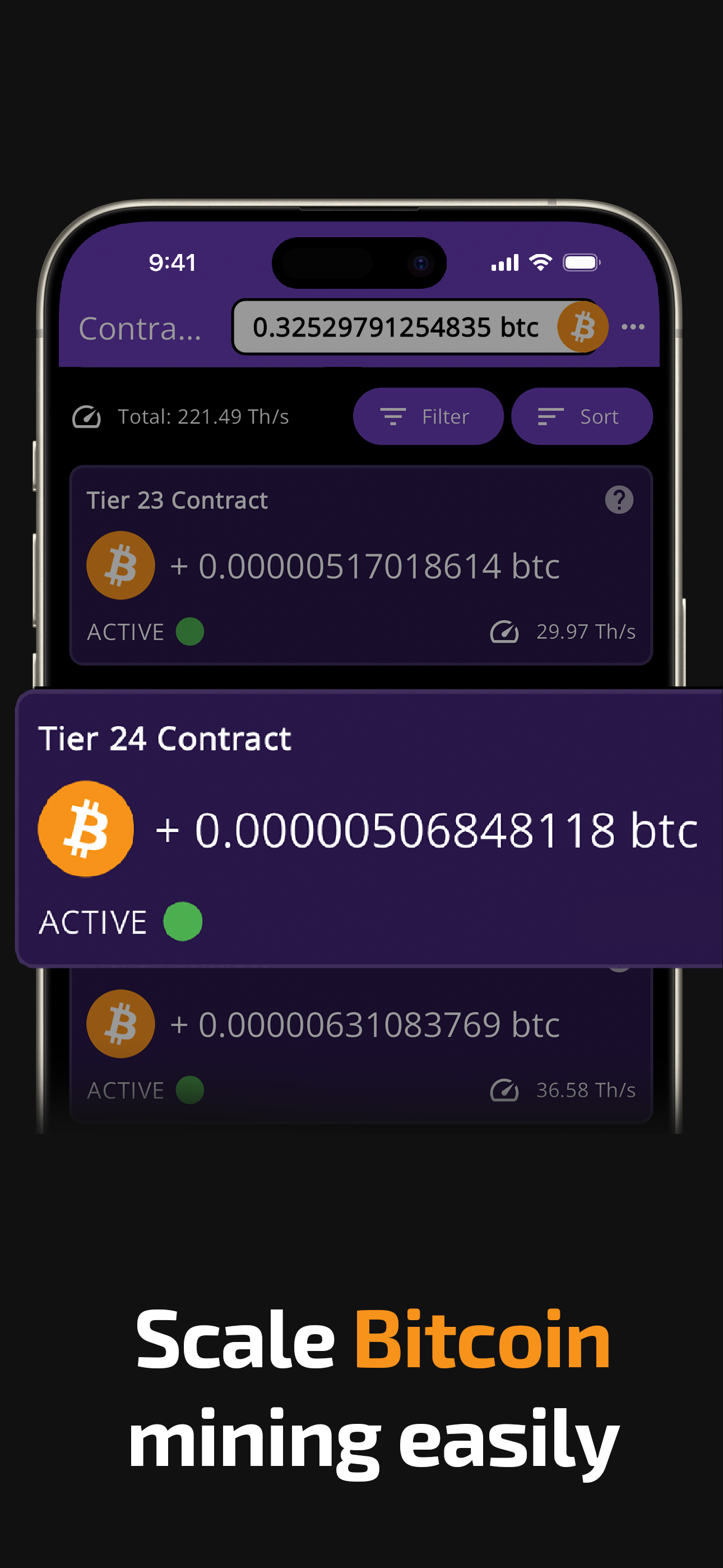 اسکرین شات 4 برنامه Bitcoin Mining (Crypto Miner)