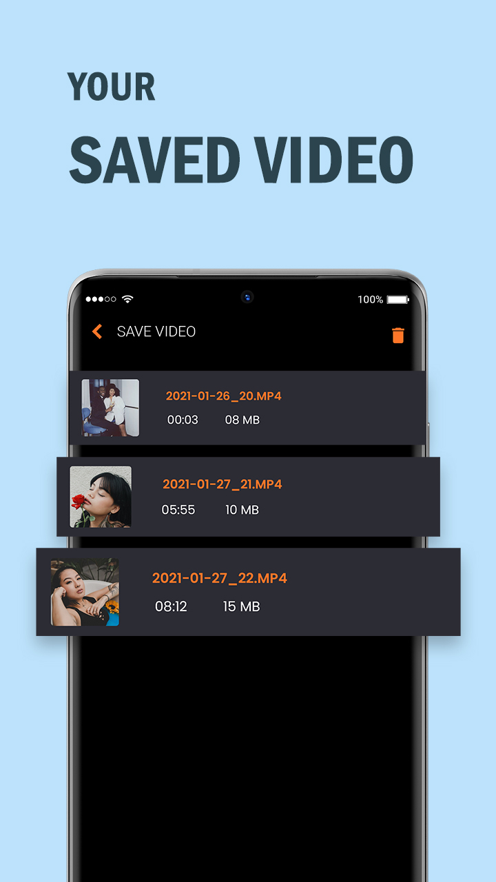 اسکرین شات 6 برنامه Background Video Recorder