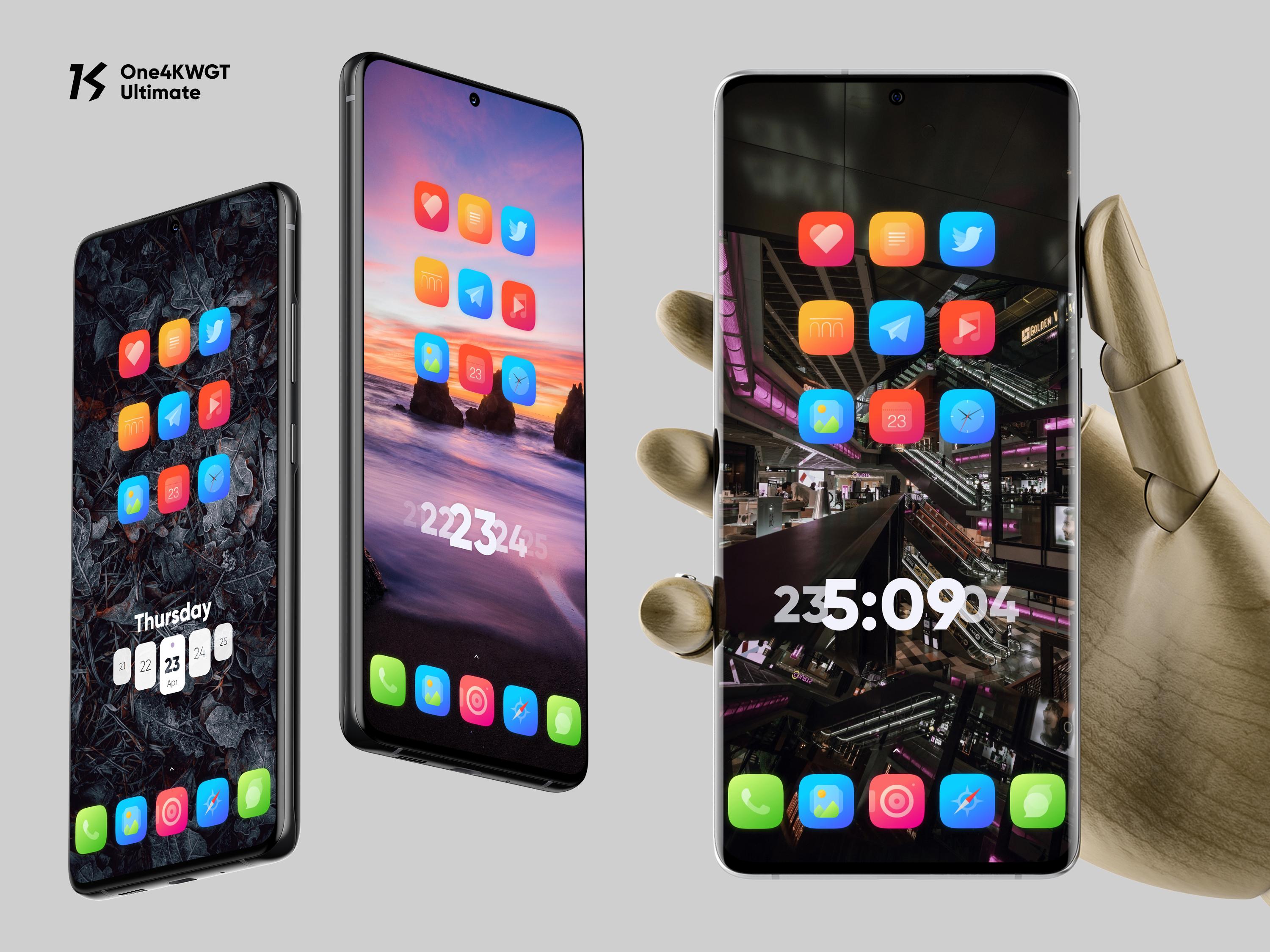 اسکرین شات 1 برنامه One4KWGT Ultimate: KWGT widget