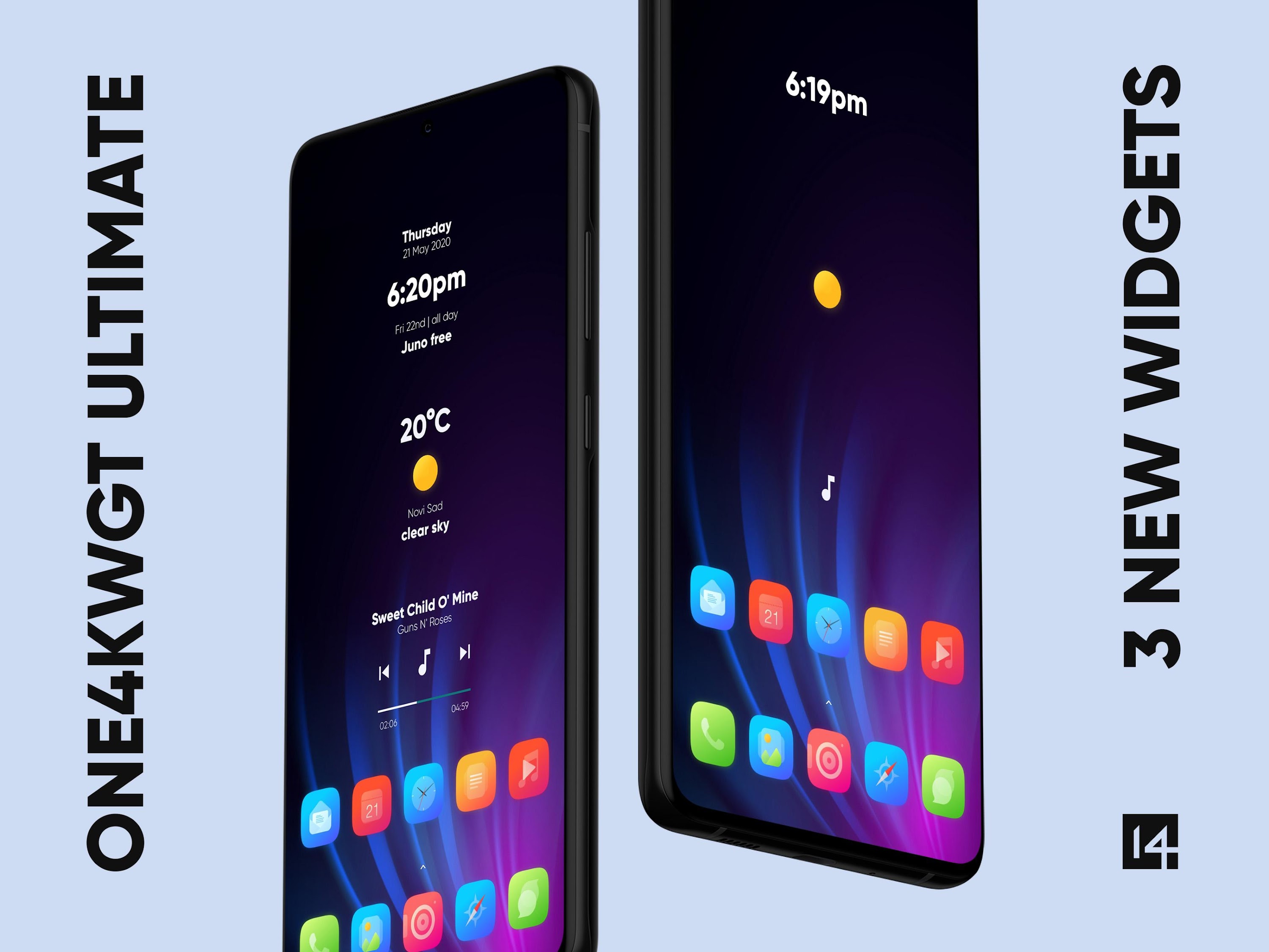 اسکرین شات 2 برنامه One4KWGT Ultimate: KWGT widget
