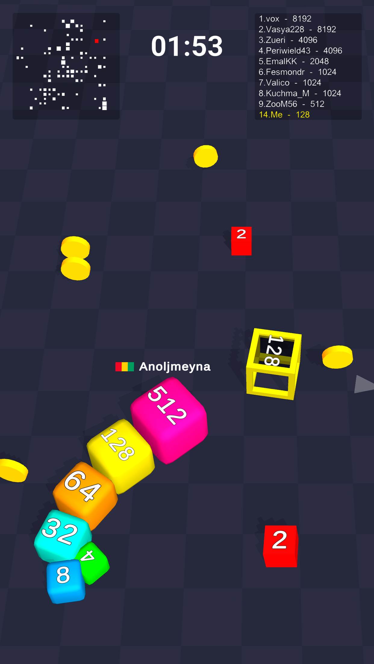 اسکرین شات 3 بازی Cube Arena 2048: Merge Numbers
