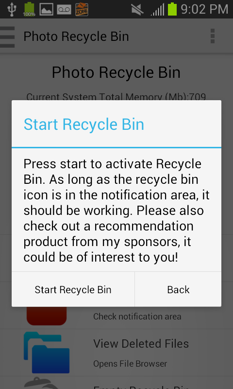 اسکرین شات 3 برنامه Photo Recycle Bin