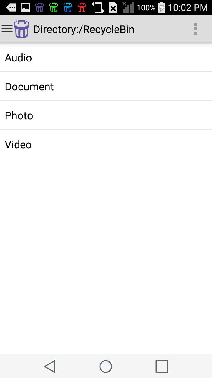 اسکرین شات 5 برنامه Photo Recycle Bin