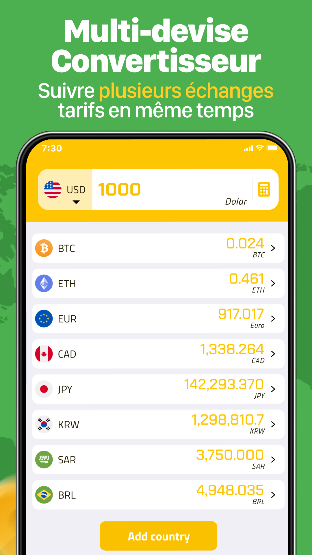 اسکرین شات 1 برنامه Currency Converter Calculator