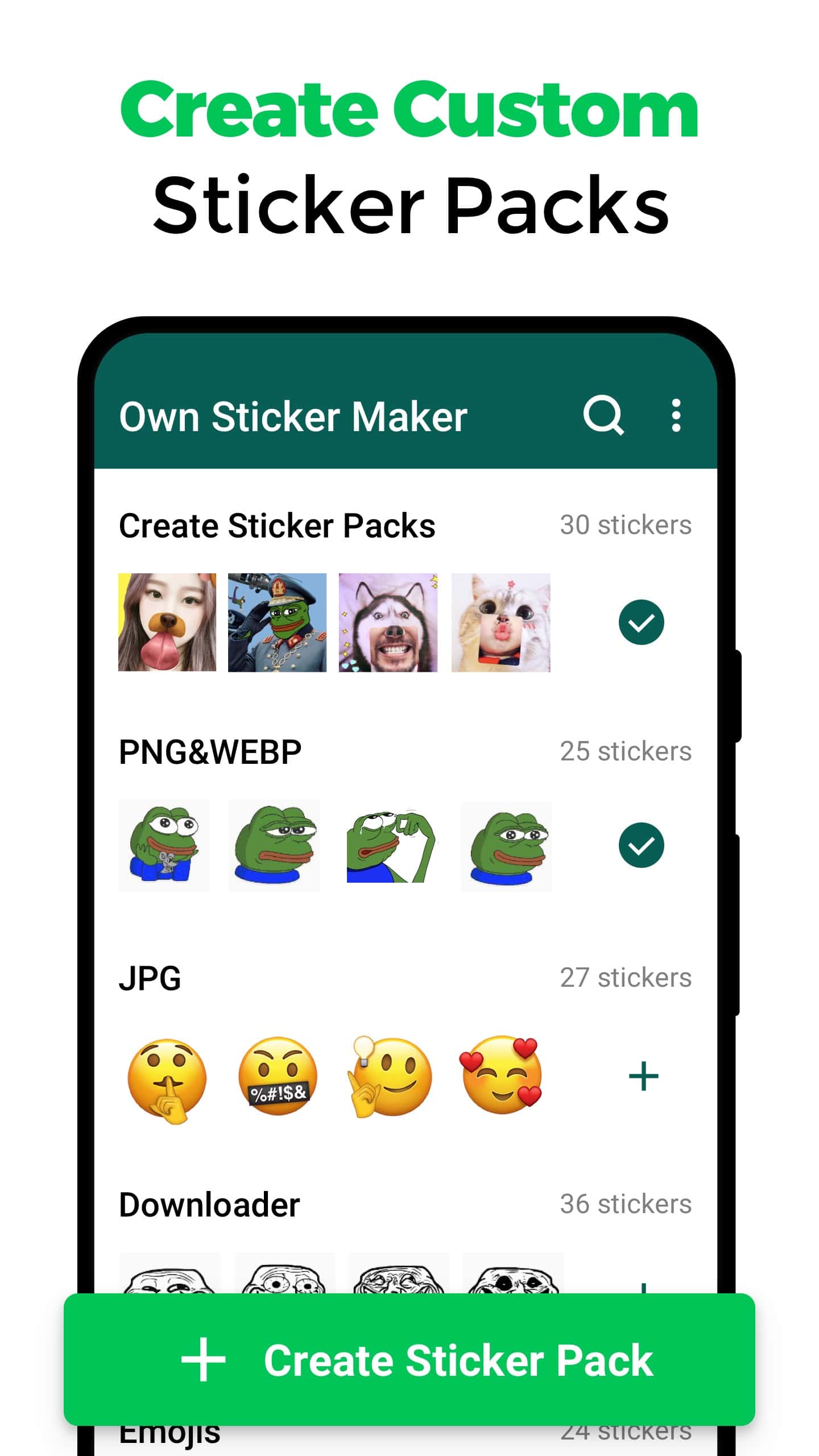 اسکرین شات 3 برنامه Sticker Maker for WhatsApp